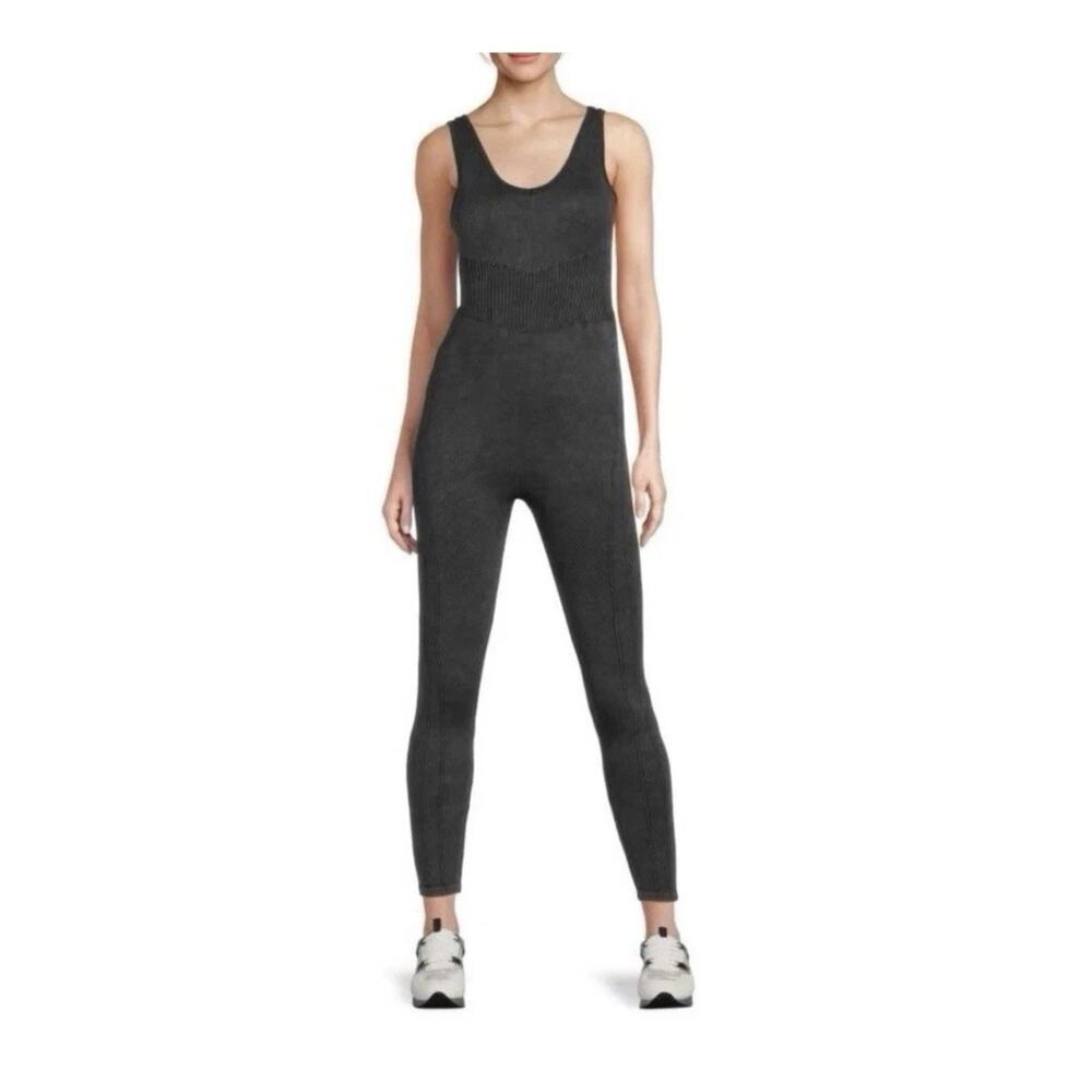 HARMONY AND BALANCE Seamless Sculpted Ribbed Knit Bodysuit Jumpsuit XL